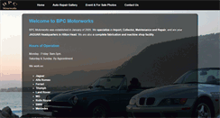 Desktop Screenshot of bpcmotorworks.com